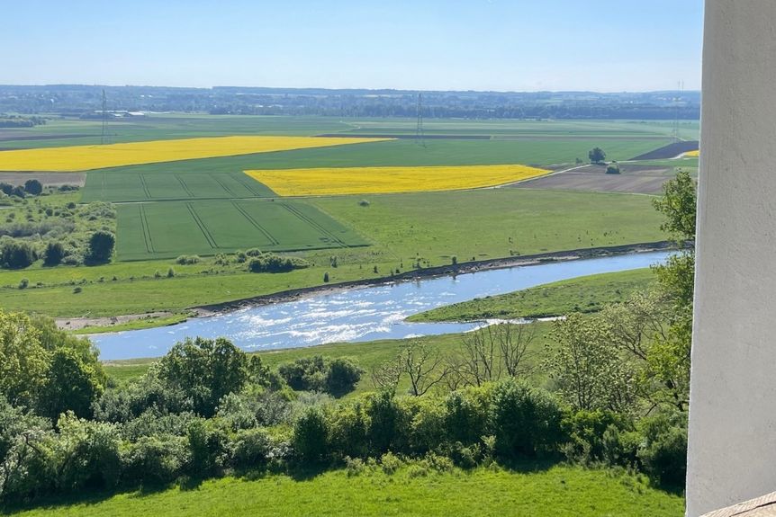 Heuneburg – Stadt Pyrene, Ausblick auf Donautal