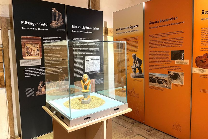 Heuneburg – Stadt Pyrene, Teil der Ausstellung zu Bier - ein jahrtausendealtes Kulturgetränk