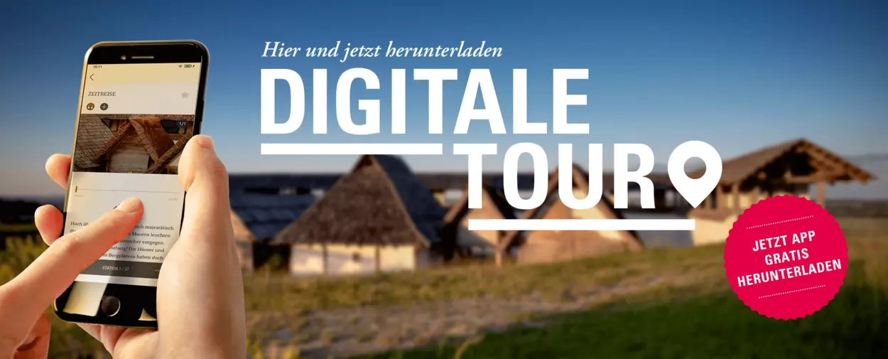 Heuneburg - Stadt Pyrene, Digitale Tour Werbebanner App