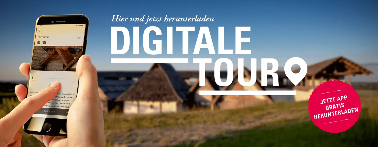 Heuneburg - Stadt Pyrene, Digitale Tour Werbebanner App