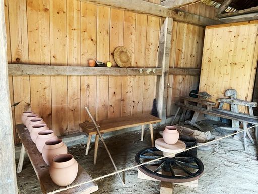 Heuneburg – Stadt Pyrene, Töpferwerkstatt im Handwerkerviertels