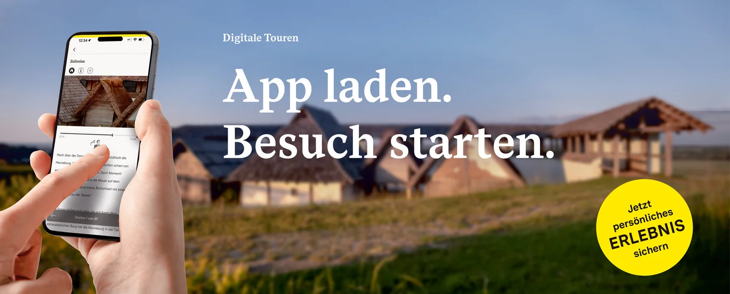Heuneburg - Stadt Pyrene, Digitale Tour Werbebanner App
