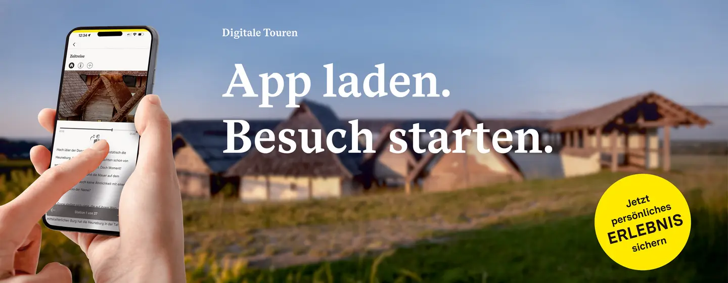 Heuneburg - Stadt Pyrene, Digitale Tour Werbebanner App