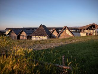 Heuneburg – Stadt Pyrene, Rekonstruktion der Werkstätten und Wohnhäuser