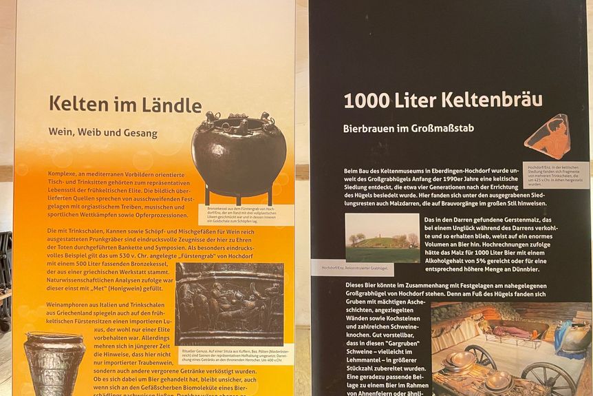 Heuneburg – Stadt Pyrene, Ausstellung, Bier – ein Jahrtausende altes Kultgetränk